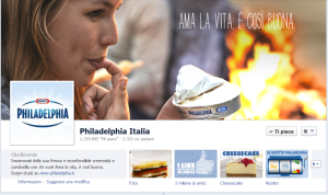 Pagina Facebook "Philadelphia Italia" (novembre 2013)